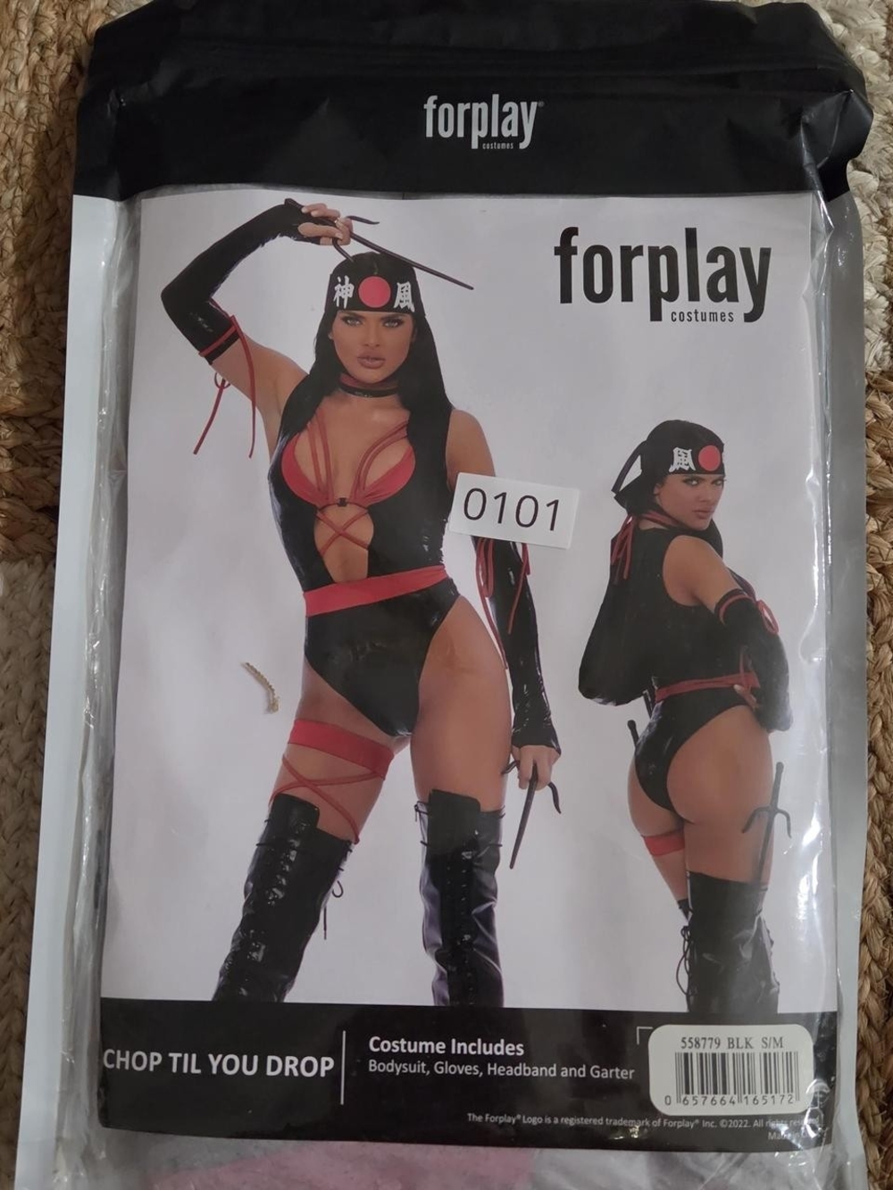 Forplay Black and Red Ninja Costume for Kids